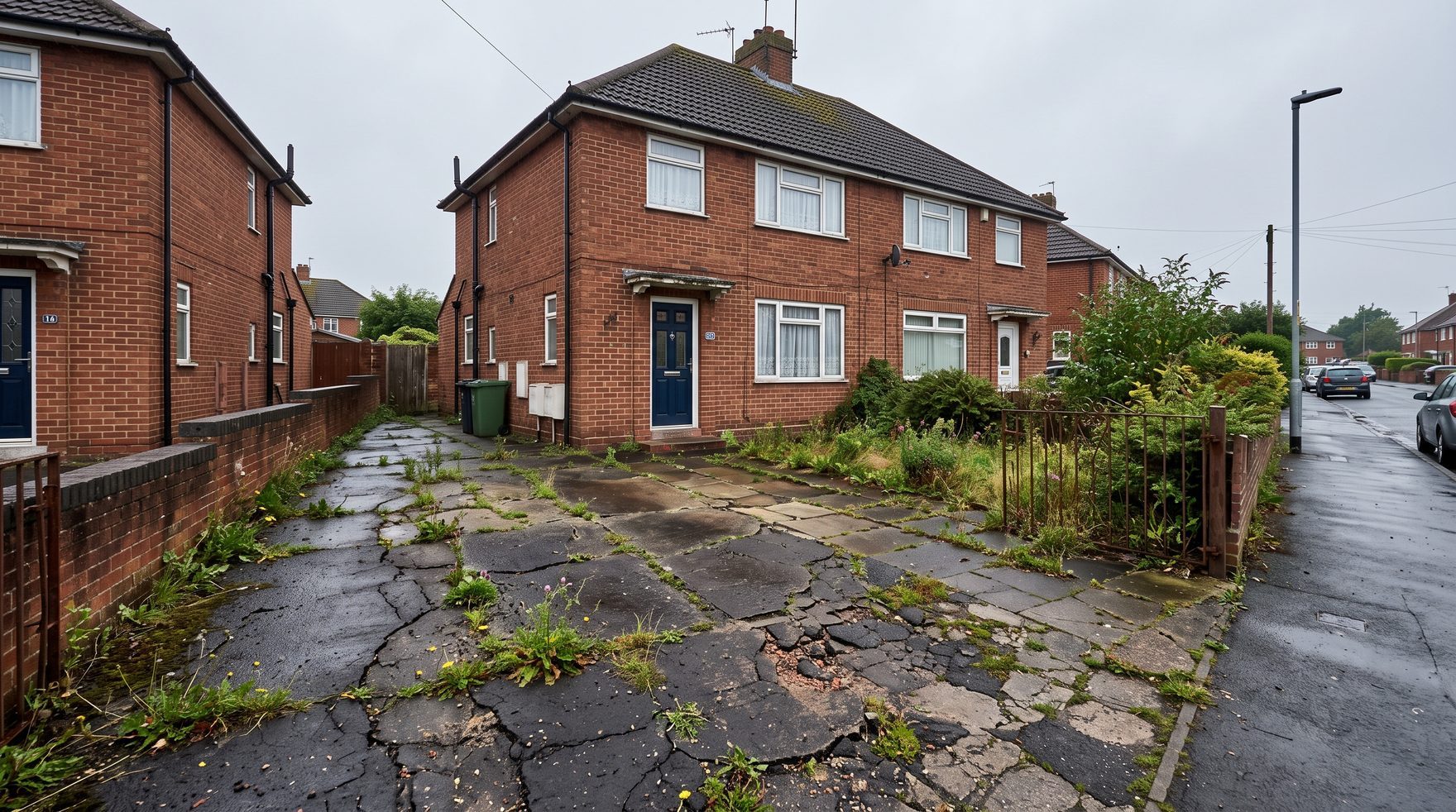 Before — the old driveway