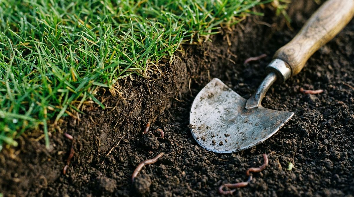 Hands working the soil